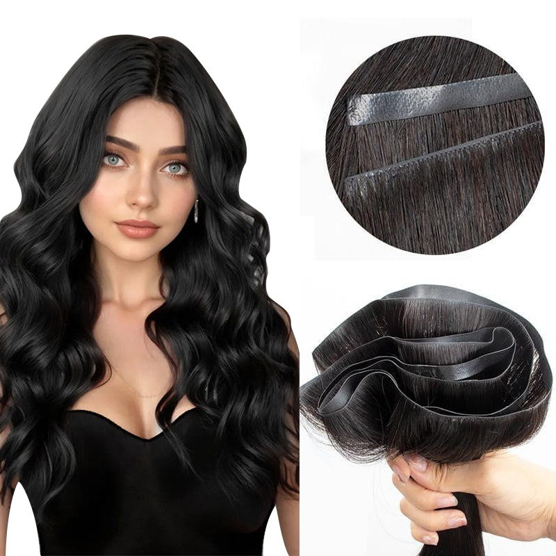 MRSHAIR MRSHAIR Invisible Seamless PU SKin Weft Human Hair Injected PU Wefts