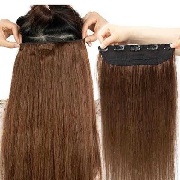MRSHAIR MRSHAIR One Piece Clip In Human Hair 14 18 22inch