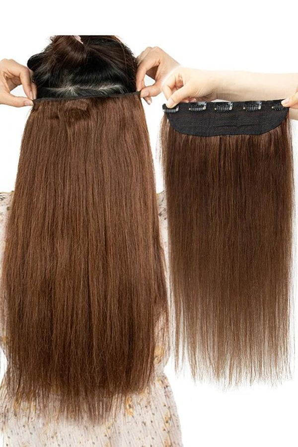 MRSHAIR MRSHAIR One Piece Clip In Human Hair 14 18 22inch