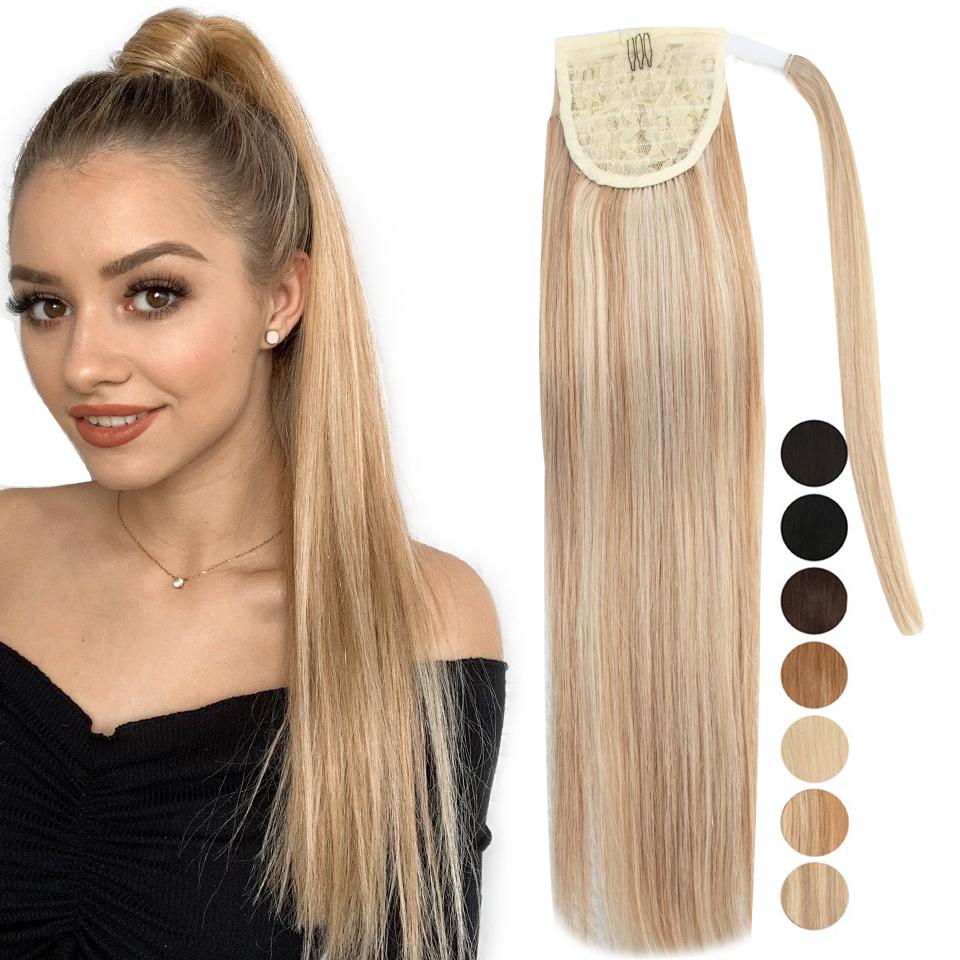 MRSHAIR MRSHAIR Ponytail Human Hair Extensions 12-24inch Thick Ends