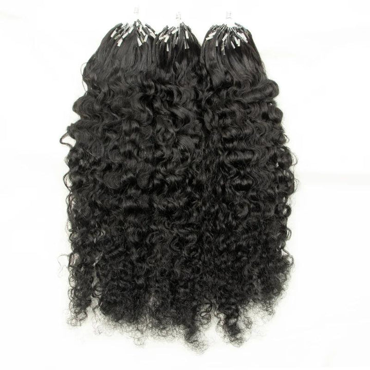 MRSHAIR MRSHAIR Raw Black Water Wave Micro Loop Human Hair Extensions