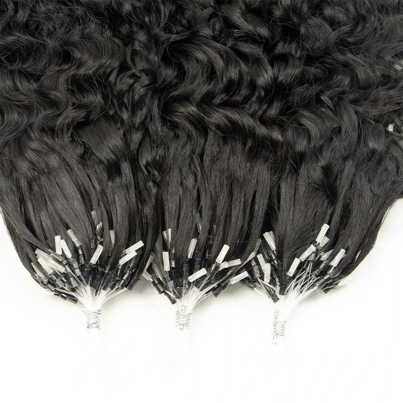 MRSHAIR MRSHAIR Raw Black Water Wave Micro Loop Human Hair Extensions