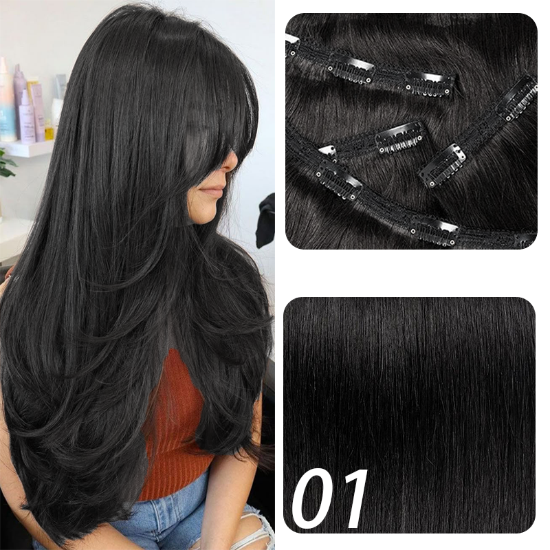 MRSHAIR MRSHAIR Seamless Clip in Human Hair Extensions 160g~240g