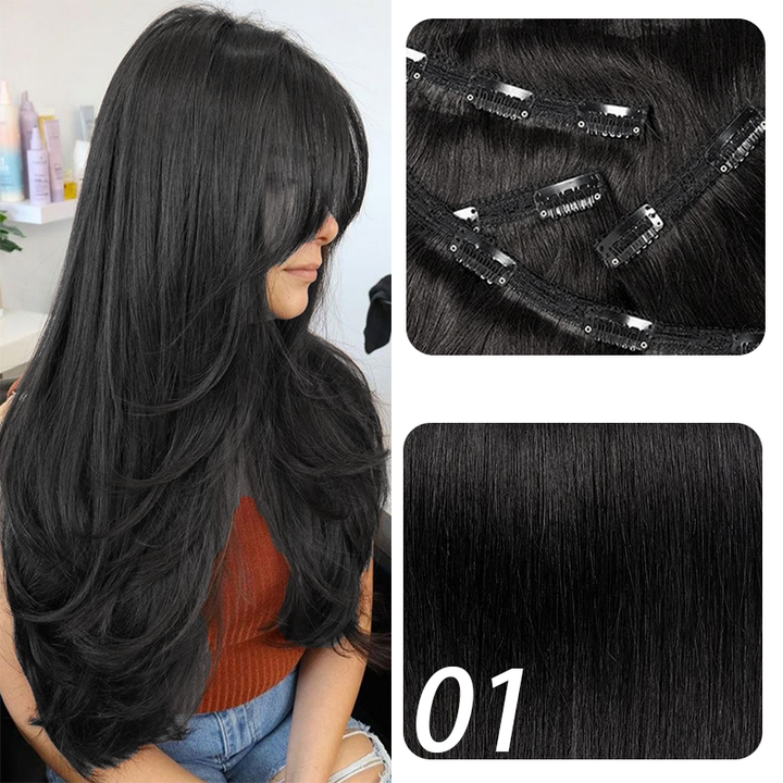 MRSHAIR MRSHAIR Seamless Clip in Human Hair Extensions 160g~240g