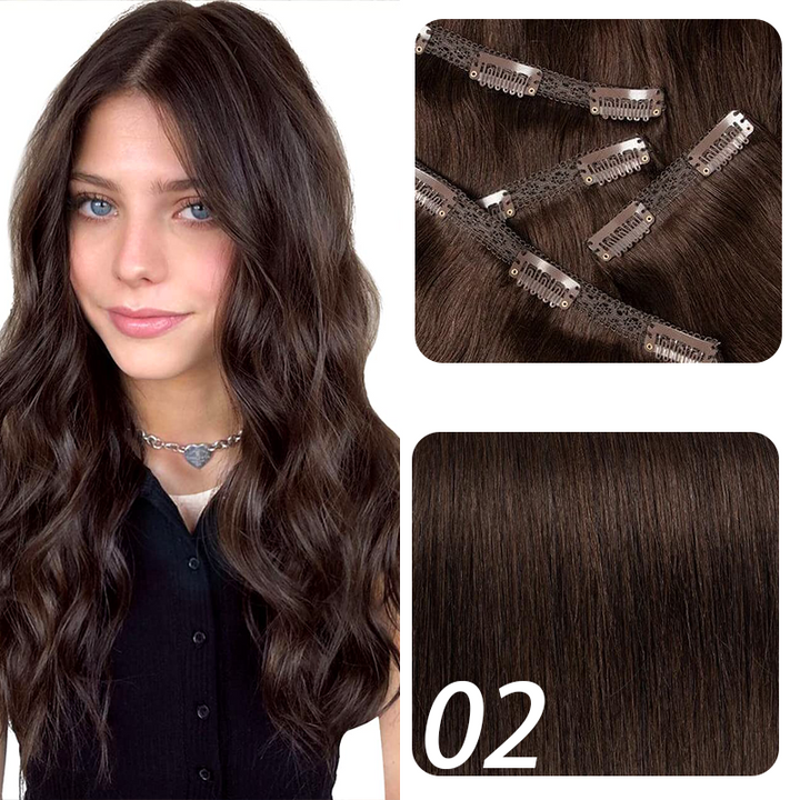 MRSHAIR MRSHAIR Seamless Clip in Human Hair Extensions 160g~240g