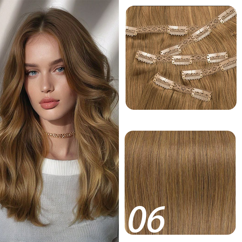 MRSHAIR MRSHAIR Seamless Clip in Human Hair Extensions 160g~240g