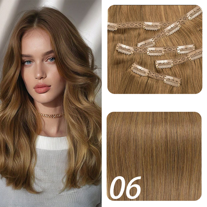 MRSHAIR MRSHAIR Seamless Clip in Human Hair Extensions 160g~240g