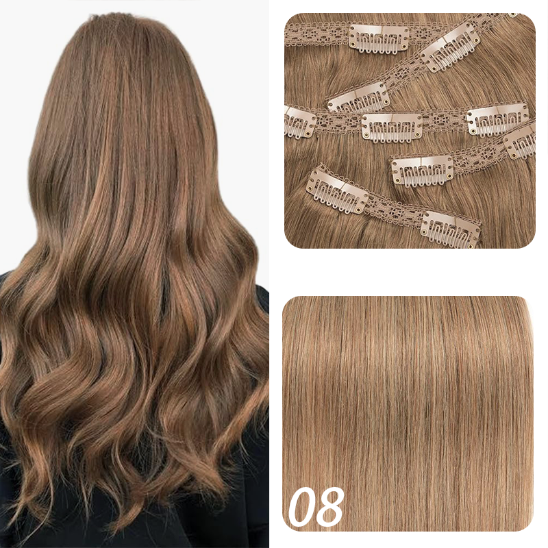 MRSHAIR MRSHAIR Seamless Clip in Human Hair Extensions 160g~240g