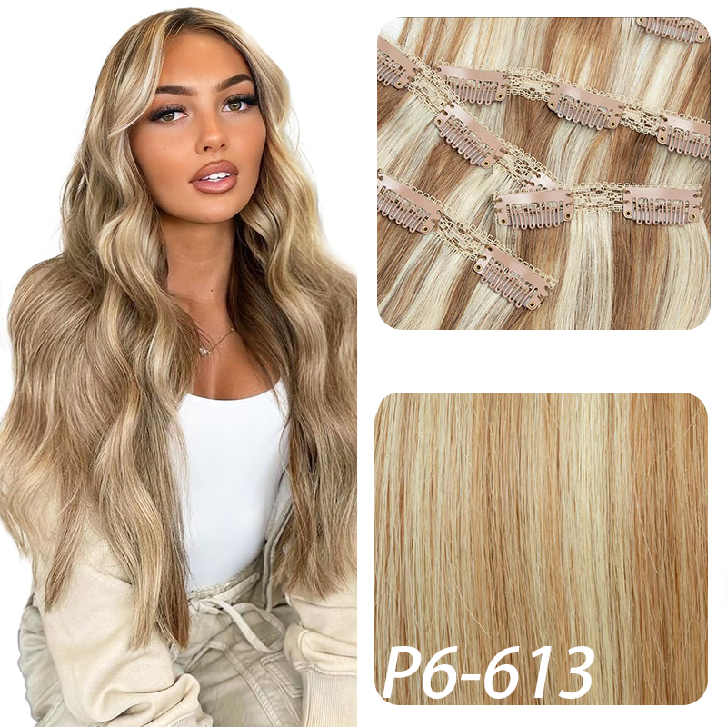 MRSHAIR MRSHAIR Seamless Clip in Human Hair Extensions 160g~240g