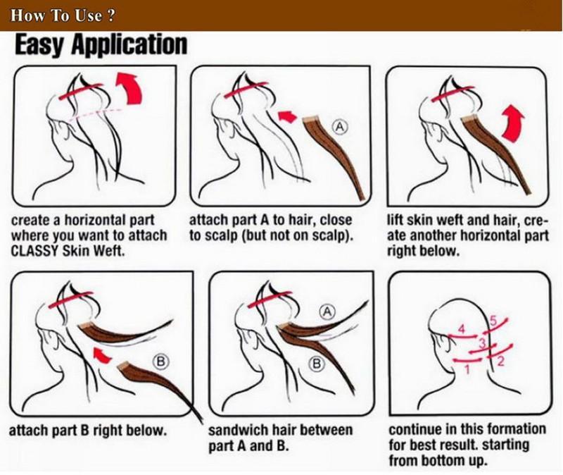 MRSHAIR Tape Tools MRSHAIR Tape in Hair Glue Strips Double Side Sticky Adhesive Smooth Edges Easy to Retape 5/10pcs